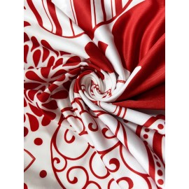 Holiday-themed New Spring/Summer Valentine's Day Heart Pattern Women's Dress with Spaghetti Straps