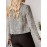 New Lightweight Polyester Elegant Women'S Chic Tweed Blazer - Long Sleeve, Button Front, Non-Sheer, Solid Color Jacket For Work & Casual, Elegant Tweed Blazer