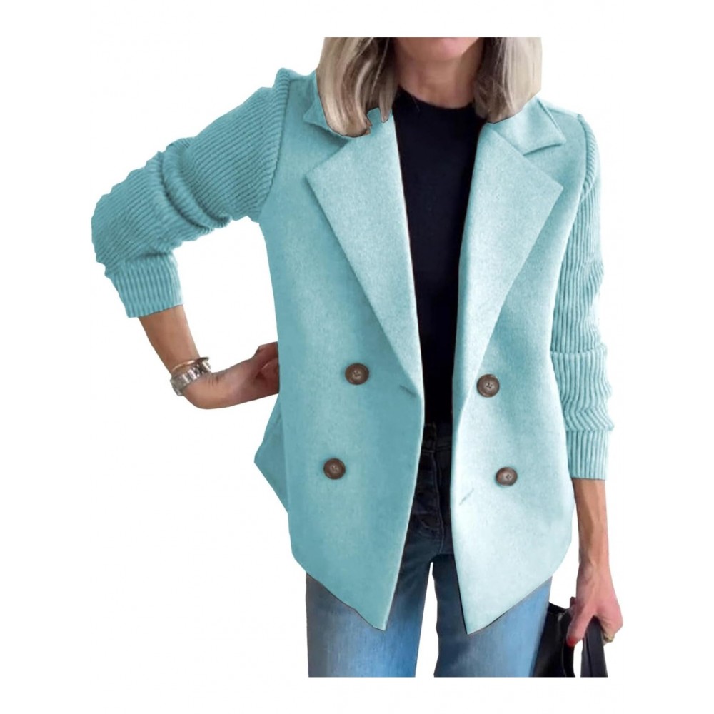 Women'S Lightweight Tailored Blazer Jacket - Structured Lapel Collar & Button Front Closure, H-Line Silhouette with Lapel Collar & Structured Waist, All-Season Casual to Formal Coat for Business, Office, Casual Attire - Solid Color Tailored Fit (No