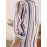 Women'S Casual Striped Long Sleeve Shirt - And Vertical Stripes, Lightweight, Classic Collar Design, Versatile for Spring/Summer/Fall