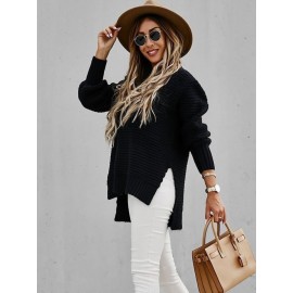 Women'S Oversized Grey Sweater - Soft High Neck Winter Warmth, All-Season Cozy Pullover, Trendy Casual & Formal Wear, Versatile Layering Piece for Everyday Outfits (No Bulk, Durable & Comfortable)