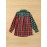 Contrast Color Plaid Shirt - Stylish Pocket Detail for Casual Wear