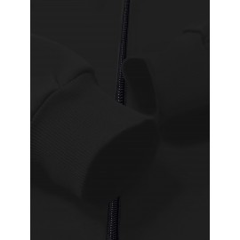 Women's Turkey Squad Graphic Zip-Up Jacket - Black Casual Slim Fit Stand Collar Coat with Pockets, Machine Washable Fall Winter Outerwear