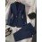 Solid Color Single Button Long Sleeve Single-Breasted Waistcoat Suit Pants Two-Piece Set